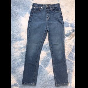 Madewell High Rise Slim Boy Jeans